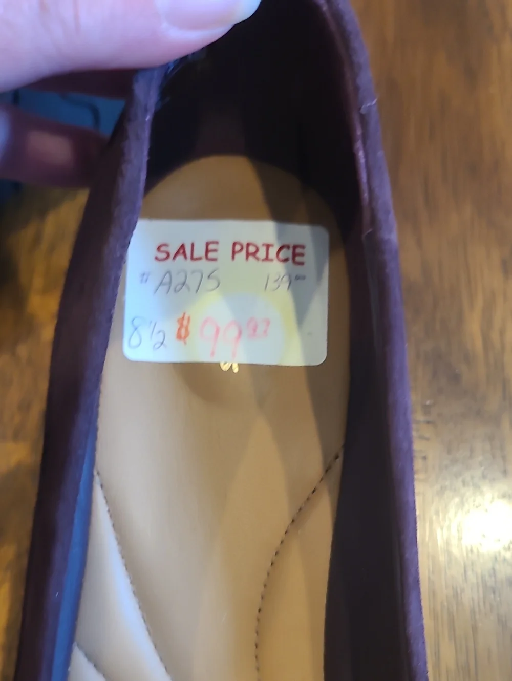 Clarks Suede Wedge Ankle Strap Heels Wynnmere Fox 8.5